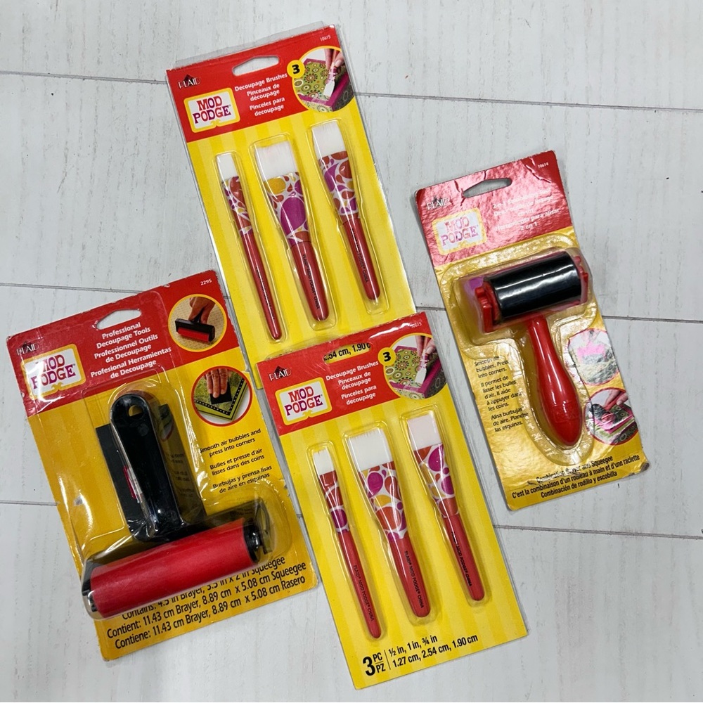 NIP Lot of Mod Podge‎ Brushes & Tools New Never Used